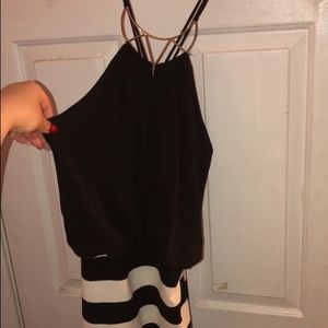 Black and white dress